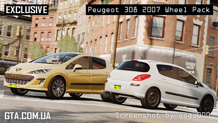 Peugeot 308 2007 Wheel Pack